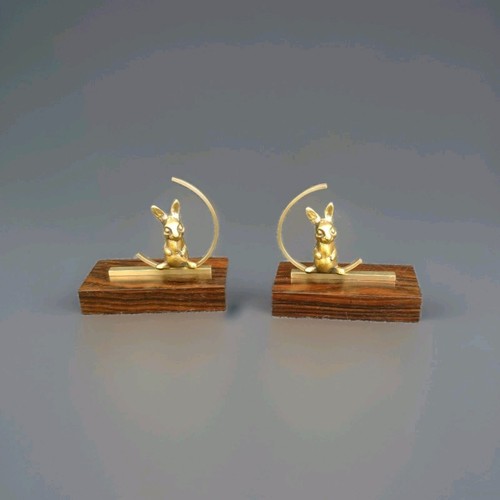 Paire serre livre lapin - de,