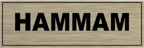 Plaque porte aluminium - de,