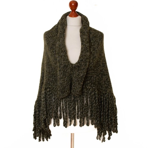 Cape poncho vert oro pagode - poncho,