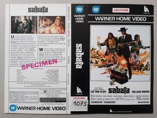 Jaquette vhs sabata - jaquette,
