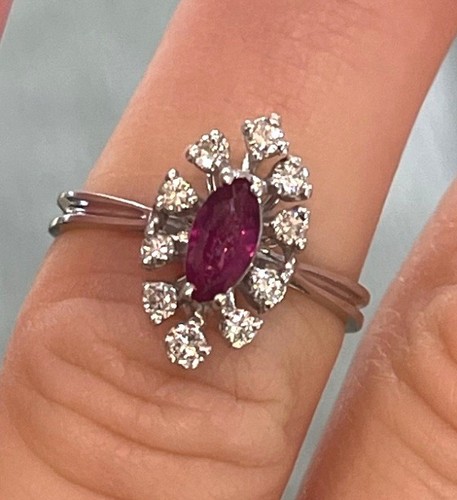 Bague antique blanc 14 - bague,