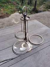 Saint hilaire superbe serviteur à apéritif en métal argenté 3 coupelles 4 piques