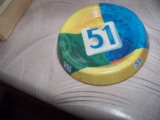 Ancien Cendrier Publicitaire Pastis 51 en Aluminium Multicolore Collection