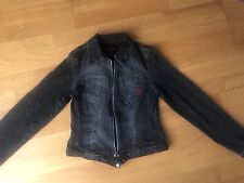 Veste En Jean COMPLICES noir Delavé TS T36 T1 **Parfait Etat**