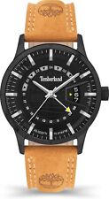 Montre Homme Timberland Cuir Boîtier Acier Noir Sac À Dos Cadeau