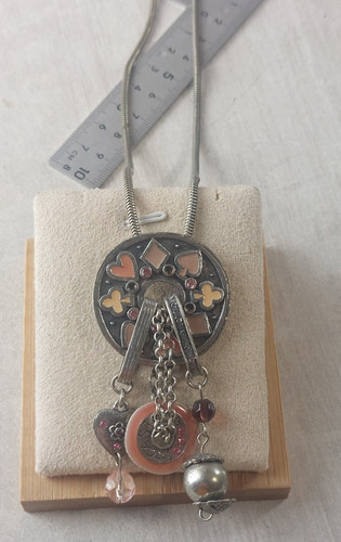 Ancien collier métal - ancien, en