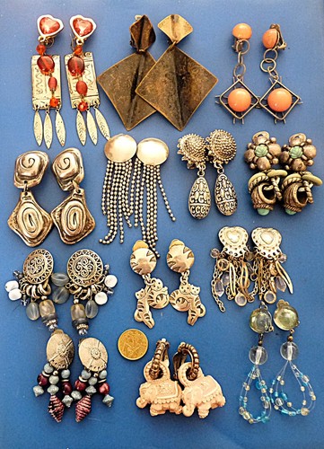 Lot bijoux anciens rétro - lot,