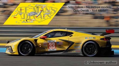 Autocollants corvette c8r - corvette, le