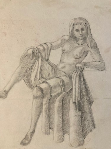 Beau dessin ancien crayon - beau,