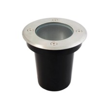 Spot Encastrable de Sol Ronde Exterieur Couvercle Acier inoxydable avec verre...