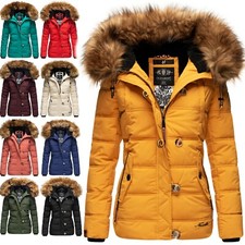 Navahoo Femmes Hiver Veste Doudoune Court Parka Veste Capuche Doublé Zoja Neuf