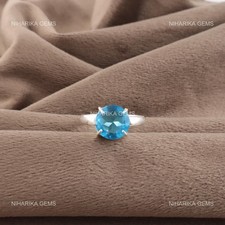 Suisse Bleue Gemme Topaze 925