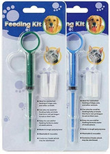 2x Pet Chat Chien Comprimé Comprimé Capsule Distributeur Seringue Pusher Feeder 