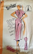 5270 PATRON PARIS LUXE VINTAGE FRENCH PATTERN ROBE COL CHÂLE CHIC T 44