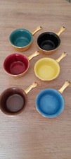 6 mini cassolettes porcelaine et polychrome