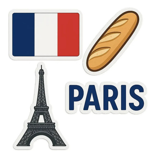 Lot stickers drapeau - 4,