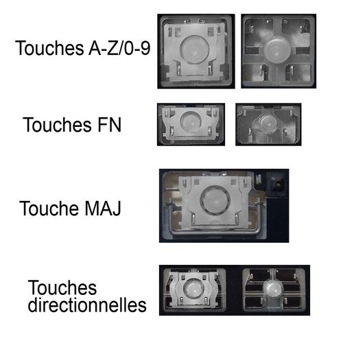 Touche clavier français - touche, de