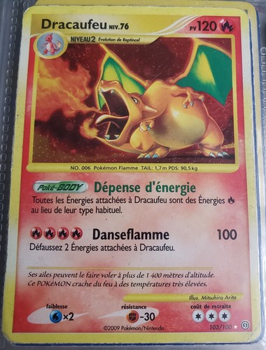 Carte pokémon dracaufeu - carte,
