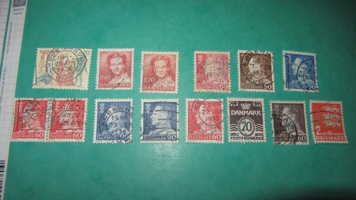 Danmark lot timbres - 14,