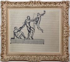 HENRI LAFFITE (1885-1977) ELEVE DE RODIN - PROJET DE SCULPTURES 1920 (475)