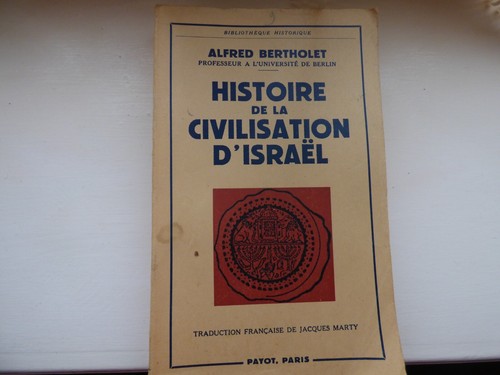 Alfred bertholet histoire de - -,