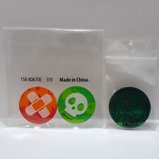 Lot 2 marqueurs de dégâts + Jeton Rayquaza Vert effet métallisé Pokemon Neufs