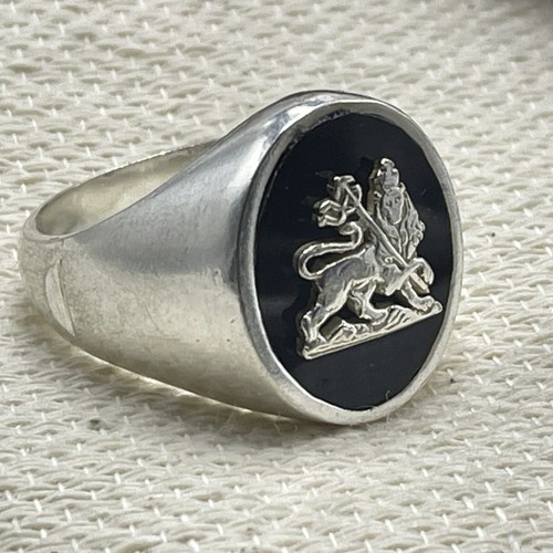 Lion judah silver ring - lion,