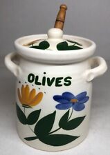 Ancien Pot À Olives Des