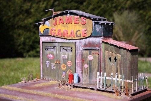 Diorama grange garage james - diorama,