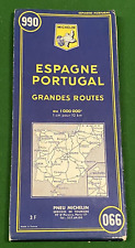 Carte  MICHELIN N° 990  - Espagne Portugal - 1966
