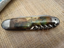 Couteau ancien souvenir Assisi St François – multi-outils vintage Italie 1950-70