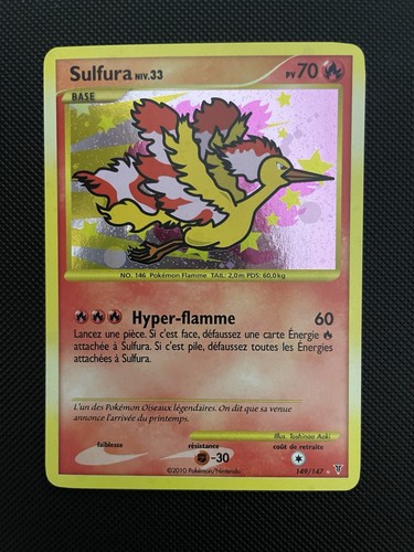 Carte pokémon sulfura - pokémon,