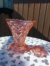 Vase verre rose Belgique