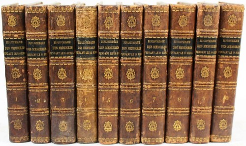 Bibliotheque des memoires - des,