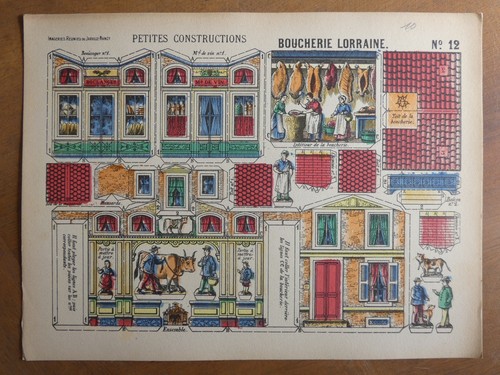 Maquette papier boucherie - maquette,
