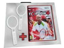 Coffret Pack top spin 4 nintendo wii + 2 raquette neuf