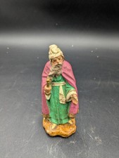 Ancien santon Roi Mage crèche Jésus Noël Hauteur 12,5 cm Devineau 