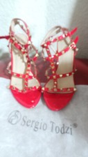 escarpins a talons 10,5 cm rouge sergio todzi pointure 41