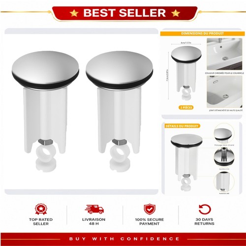 Bouchon baignoire universel - bouchon, de