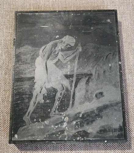 Ancienne plaque imprimerie - ancienne,