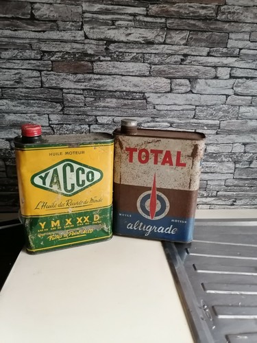 Ancien bidon huile yacco total
