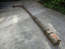 320 cm - Ancien lampadaire pour bras de lumière à potence, fonte XIXème