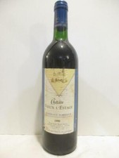  bordeaux supérieur château vieux l'estage (étiquette sale) Rouge 1990 