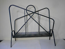Ancien porte revues métal et tôle perforée style Mategot design époque 1950