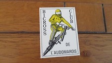 sticker vintage bicross club de l'Audomarois ( 6 cm / 8 cm )