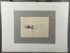 Mine de plomb signée et