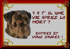 PLAQUE DE GARDE CANE CORSO