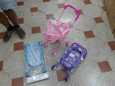 1 Poussette Landau Rose pour Poupée Jeu Bonne Qualité Jouet