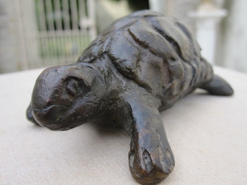 Statue tortue sculpture bronze - statue,