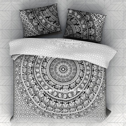 éléphant mandala coton - mandala,